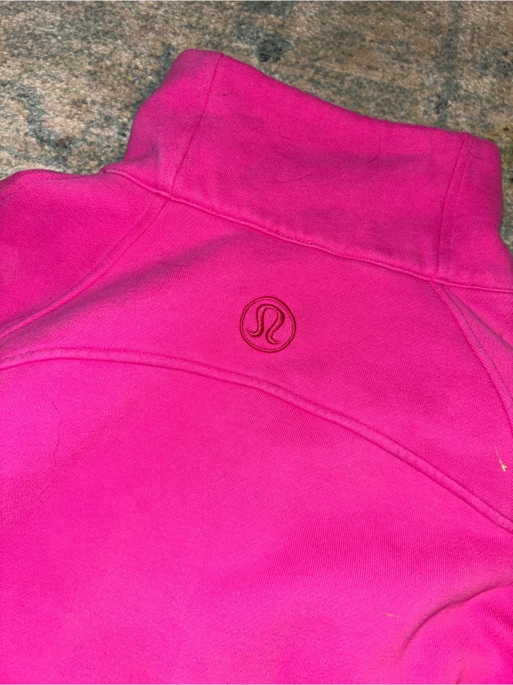 lululemon athletica Pink Half-Zip Cropped Scuba